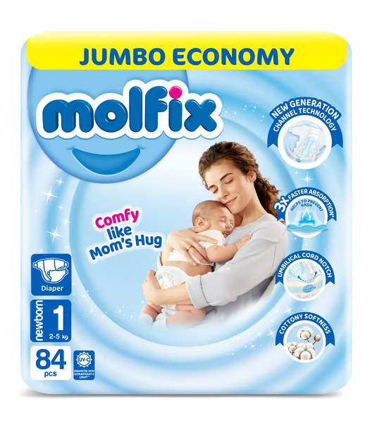 Molfix Diaper Size 1 Newborn 84 Pcs Molfix Diaper Newborn Bebambi