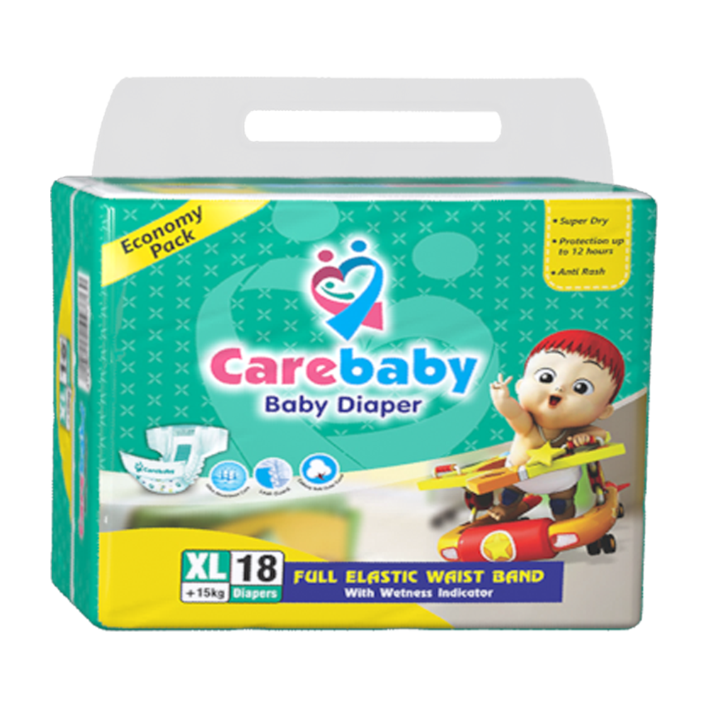 Carebaby Diaper XL | Size 5 | +15kg | 18 Pcs | Bebambi