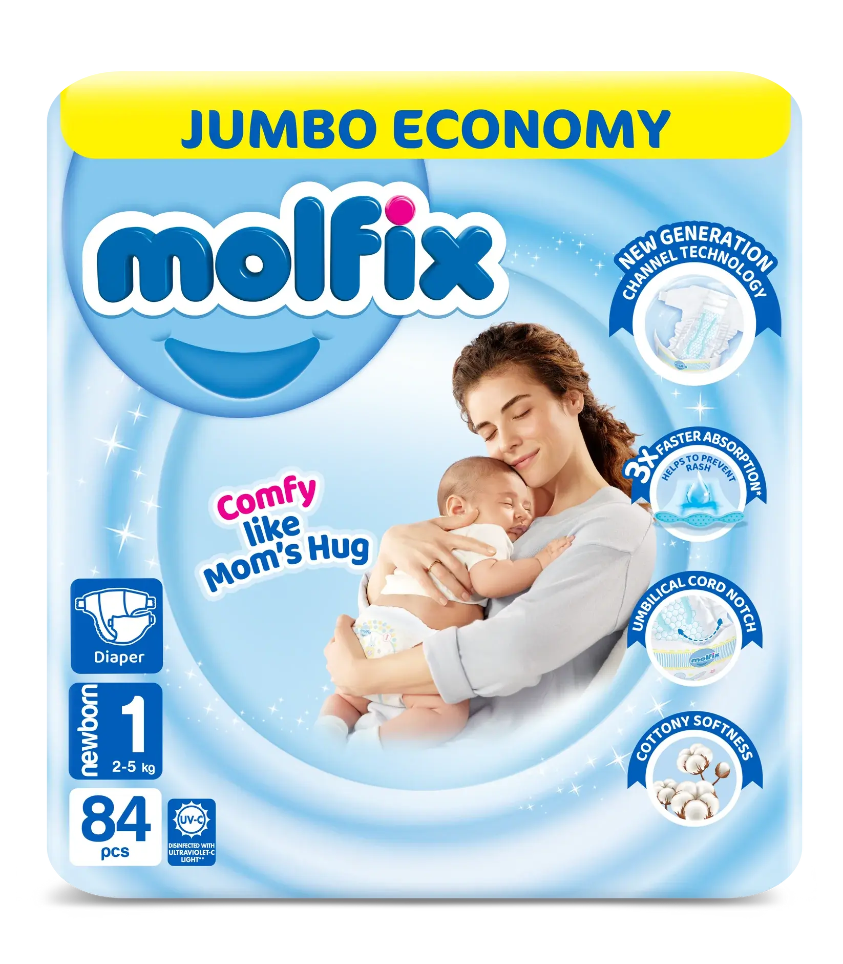 Molfix Diaper Size 1 Newborn 84 Pcs Molfix Diaper Newborn Bebambi