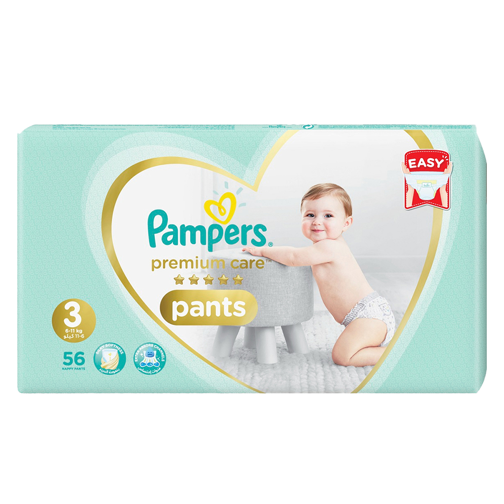 Pampers Premium Care Pants Medium Size 56 Pcs